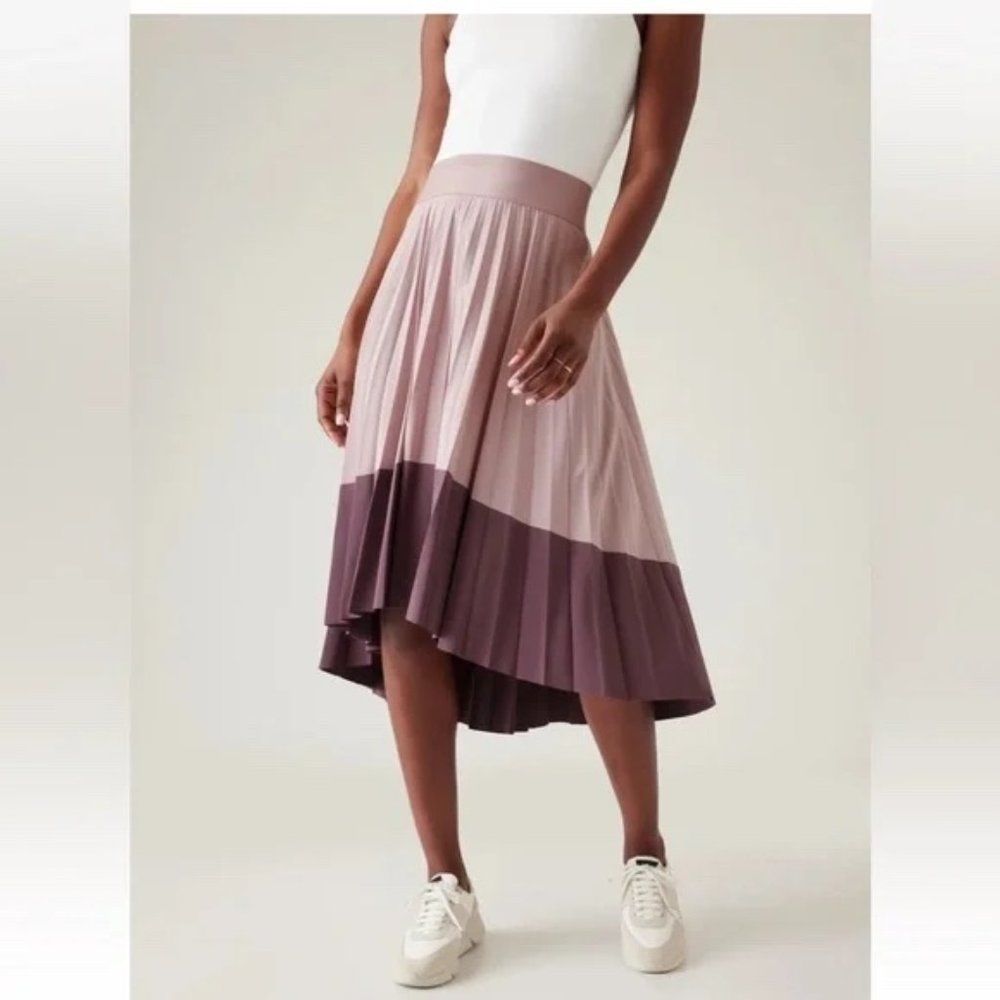 Athleta Midi Skirt in Pink and Brown